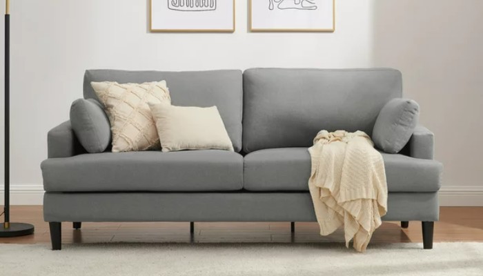Walmart - Positano Mid Modern Sofa, Smoke Grey