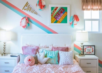 dormitorio adolescente en rosa