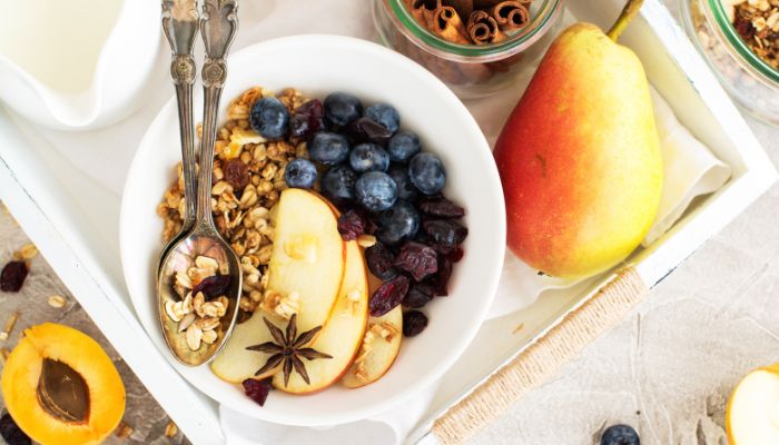 healthy breakfast cereals fruits