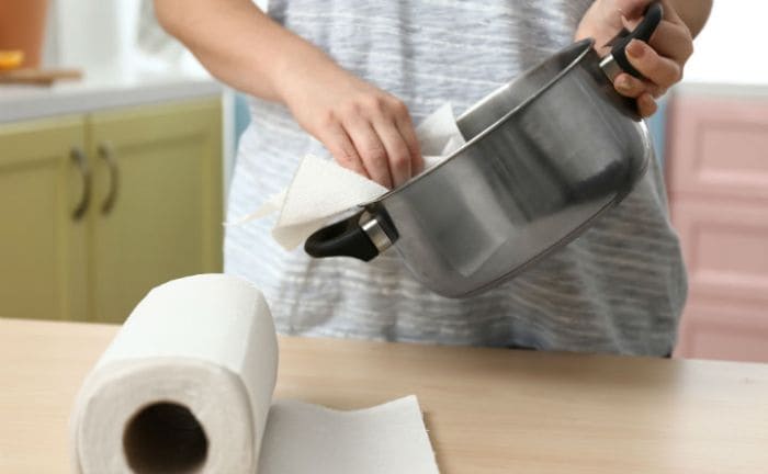 secar utensilios cocina papel
